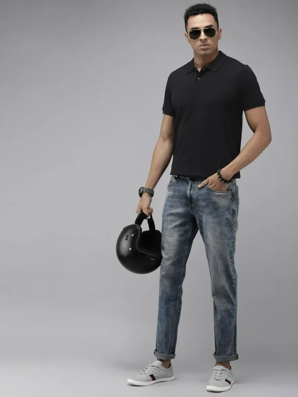 Roadster Solid Polo Collar T-shirt