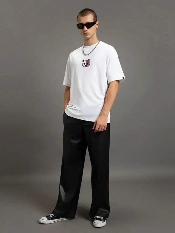 Bewakoof Printed Drop Shoulder Sleeves Oversized T-shirt