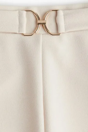 H&M Buckle-Detail Tailored Trousers