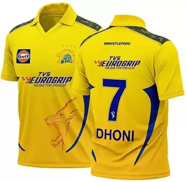 CSK Jersey MS Dhoni t shirt